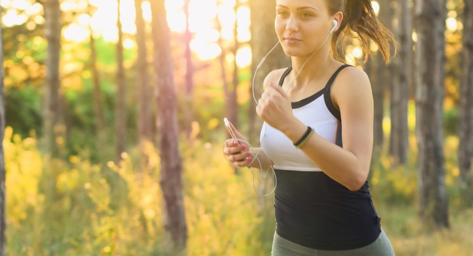 woman running